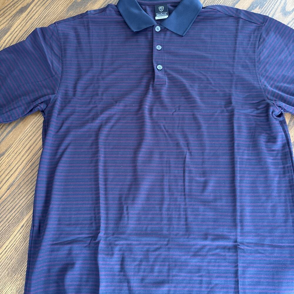 nike dri fit uv golf men’s polo red/blue large